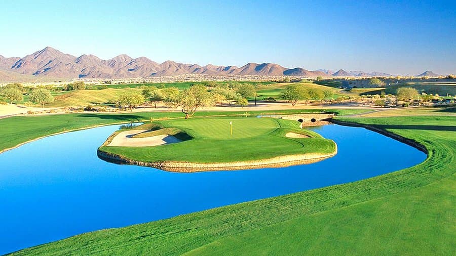 TPC Scottsdale golf course, a 20 min drive from Saguaro Point in North Scottsdale