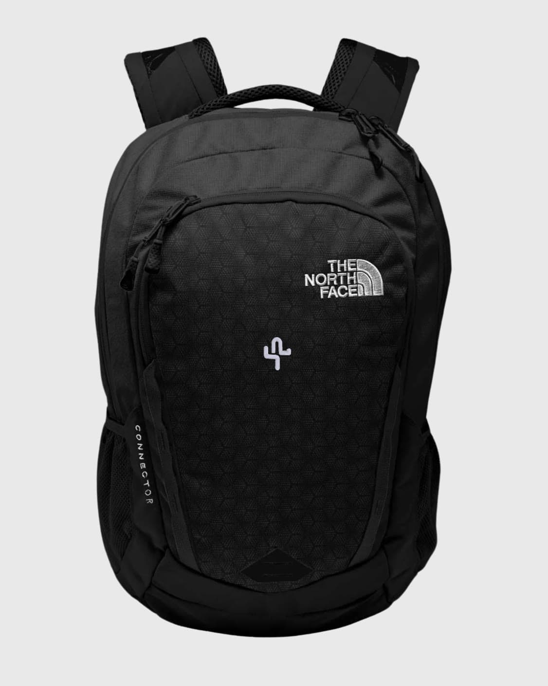 The North Face backpack co-branded with the Saguaro Point cactus mark